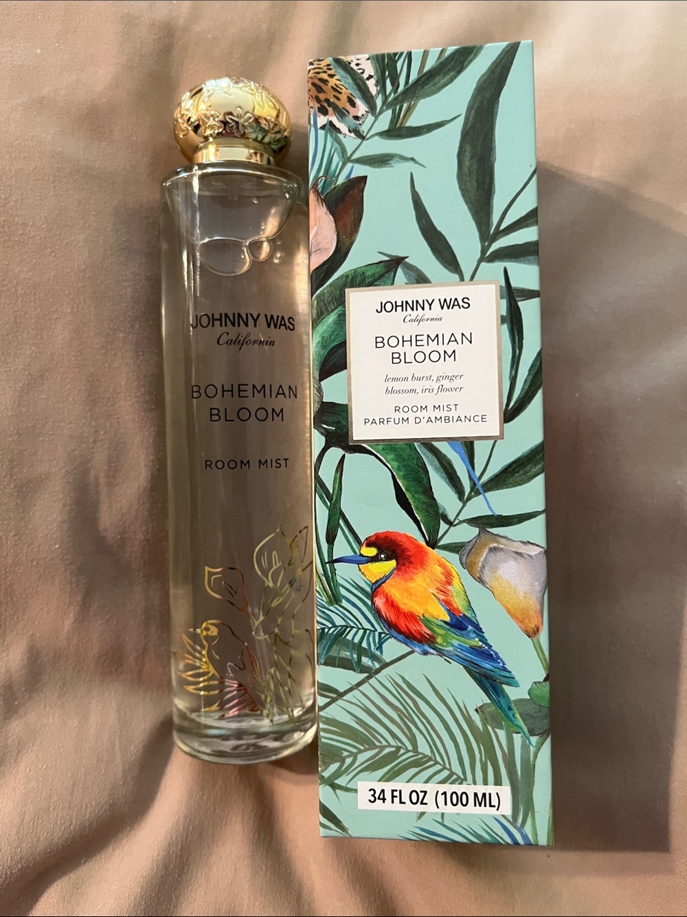 NWOB Johnny Was Bohemian Bloom Room Mist  box not included missing bottom